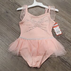 Cat & Jack Pink With Silver Rhinestones Leotard
